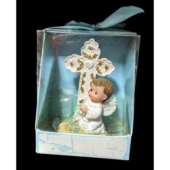 2006 First Communion Angle Baby Cross Figurine - Picture 1 of 8